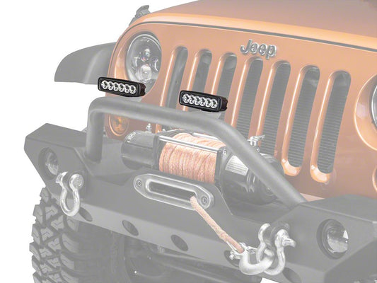 Raxiom 6-Inch Slim 6-LED Off-Road Light; Spot Beam (07-25 Jeep Wrangler JK & JL)
