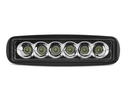 Raxiom 6-Inch Slim 6-LED Off-Road Light; Spot Beam (07-25 Jeep Wrangler JK & JL)