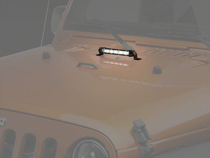 Raxiom 8-Inch Super Slim Single Row LED Light Bar; Spot/Spread Combo Beam (Universal; Some Adaptation May Be Required)