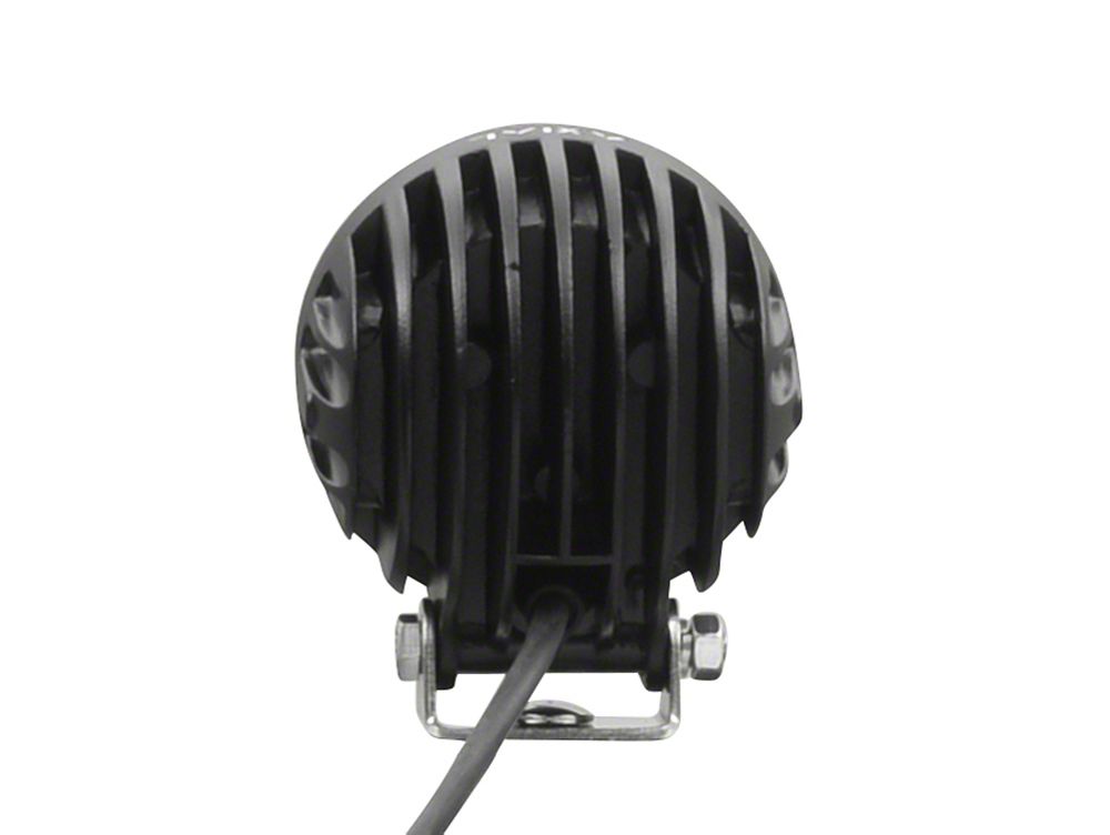 Raxiom Axial Series 3-Inch 4-LED Yellow Beam Round Light; Flood Beam (Universal; Some Adaptation May Be Required)