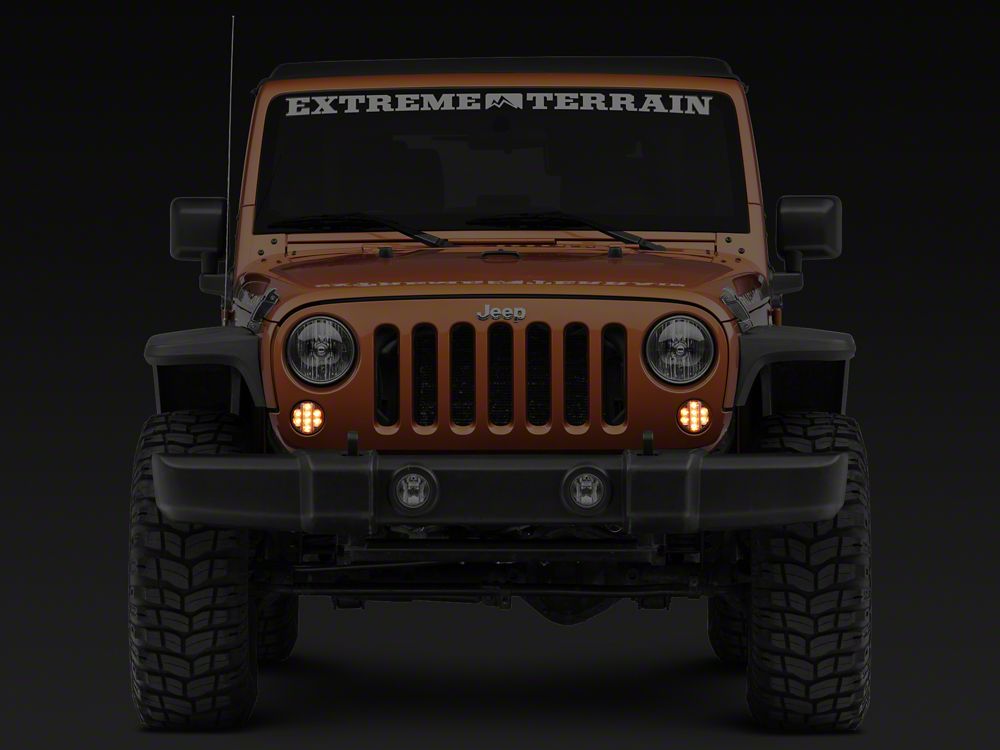 Raxiom Axial Series LED Front Turn Signals; Clear (07-18 Jeep Wrangler JK)