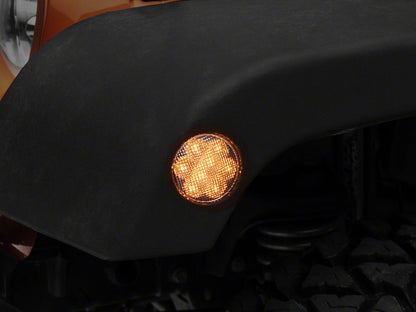 Raxiom Axial Series LED Side Marker Lights; Clear (07-18 Jeep Wrangler JK)