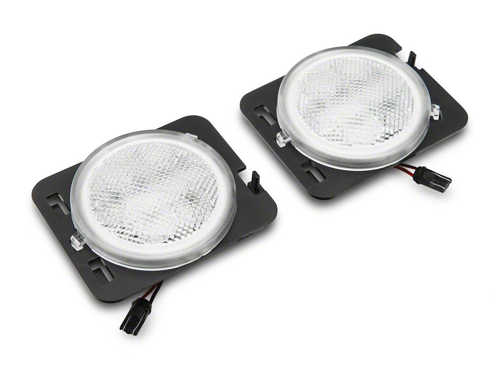 Raxiom Axial Series LED Side Marker Lights; Clear (07-18 Jeep Wrangler JK)