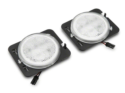 Raxiom Axial Series LED Side Marker Lights; Clear (07-18 Jeep Wrangler JK)