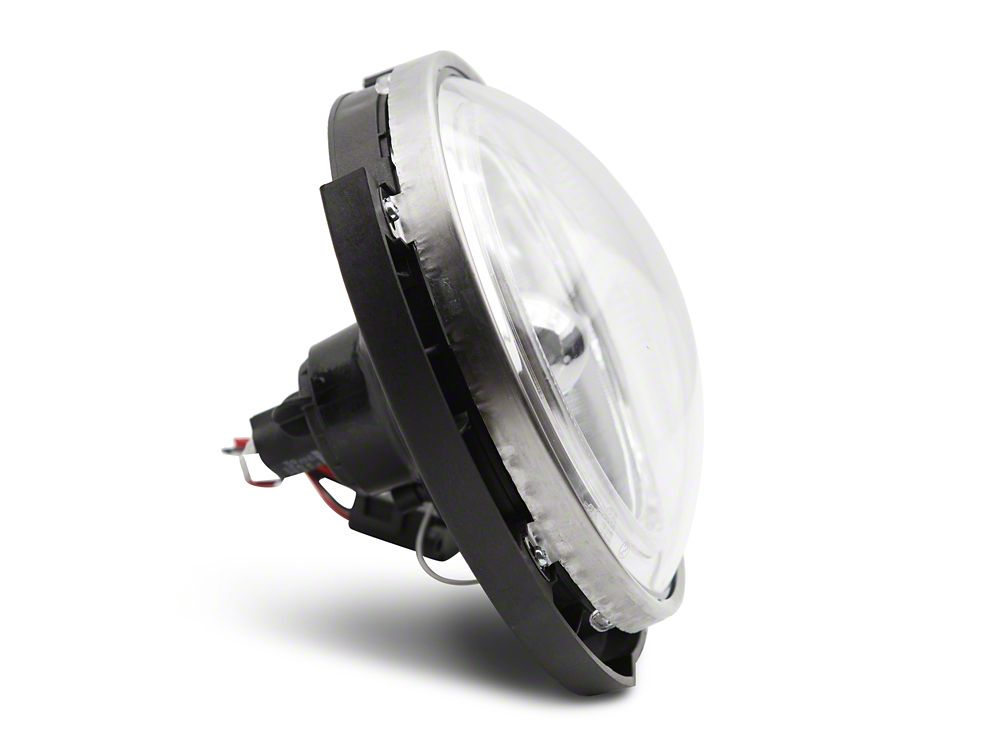 Raxiom LED Halo Headlights; Chrome Housing; Clear Lens (07-18 Jeep Wrangler JK)