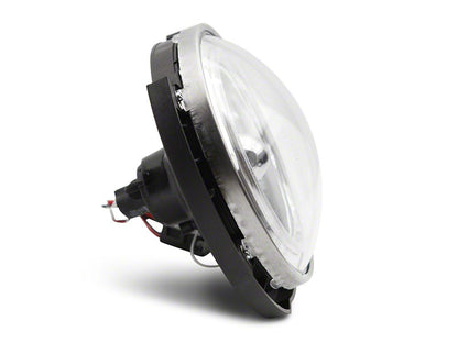 Raxiom LED Halo Headlights; Chrome Housing; Clear Lens (07-18 Jeep Wrangler JK)
