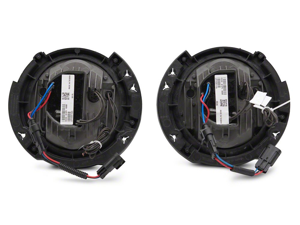 Raxiom LED Halo Headlights; Black Housing; Clear Lens (07-18 Jeep Wrangler JK)