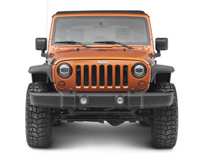 Raxiom LED Halo Headlights; Black Housing; Clear Lens (07-18 Jeep Wrangler JK)