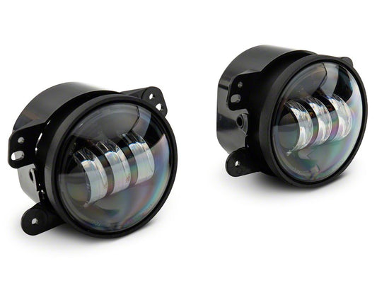 Raxiom Axial Series Tri-Bar LED Fog Lights; Amber (07-25 Jeep Wrangler JK & JL)