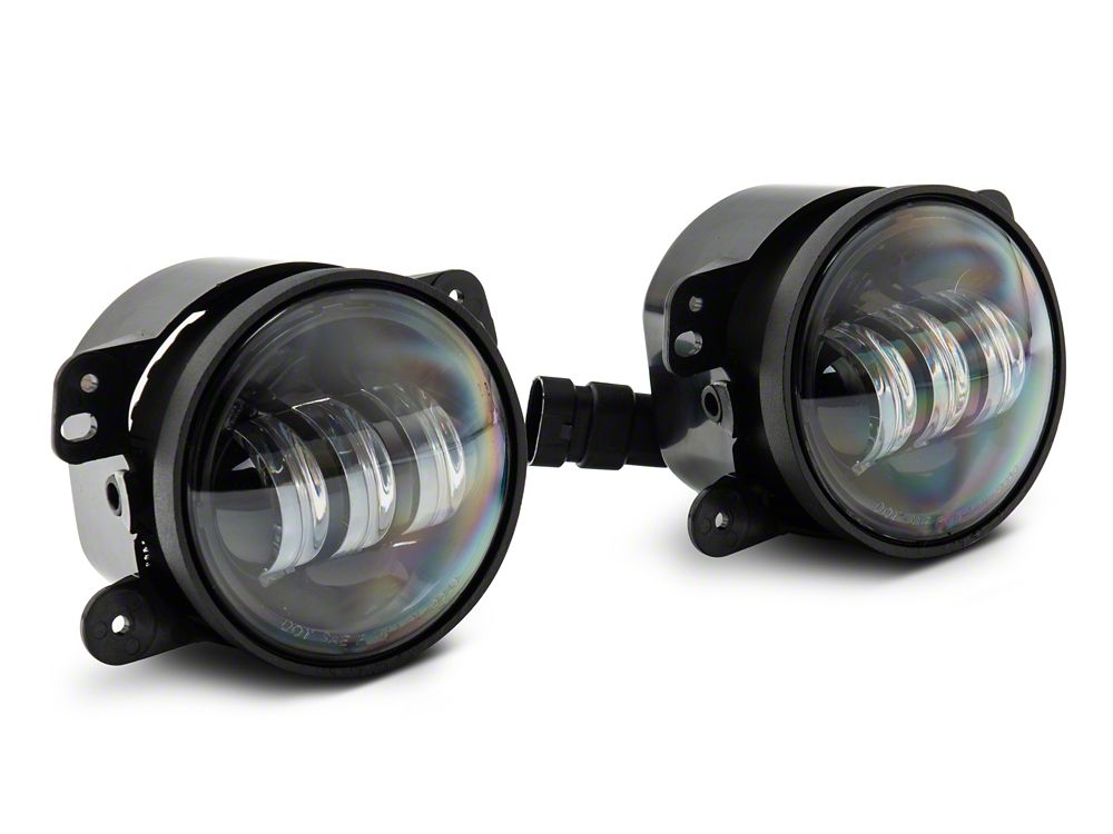 Raxiom Axial Series Tri-Bar LED Fog Lights; White (07-25 Jeep Wrangler JK & JL)