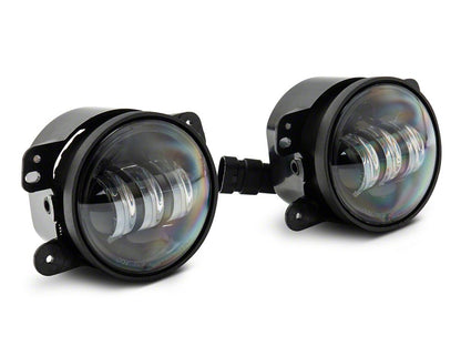 Raxiom Axial Series Tri-Bar LED Fog Lights; White (07-25 Jeep Wrangler JK & JL)