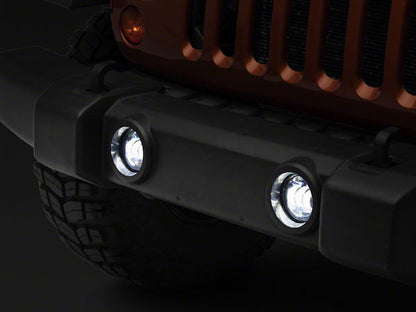 Raxiom Axial Series Tri-Bar LED Fog Lights; White (07-25 Jeep Wrangler JK & JL)
