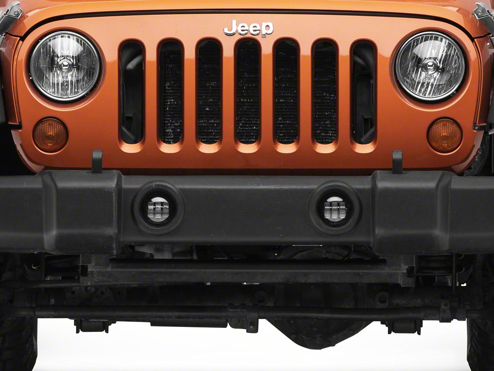 Raxiom Axial Series Tri-Bar LED Fog Lights; White (07-25 Jeep Wrangler JK & JL)