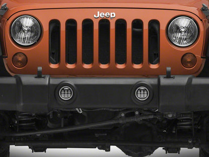 Raxiom Axial Series Halo LED Fog Lights; White (07-25 Jeep Wrangler JK & JL)