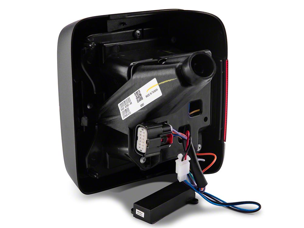 Raxiom LED Tail Lights; Black Housing; Red Lens (18-25 Jeep Wrangler JL w/ Factory Halogen Tail Lights & w/o Blind Spot Detection)