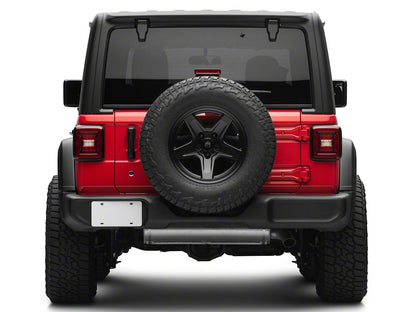 Raxiom LED Tail Lights; Black Housing; Red Lens (18-25 Jeep Wrangler JL w/ Factory Halogen Tail Lights & w/o Blind Spot Detection)