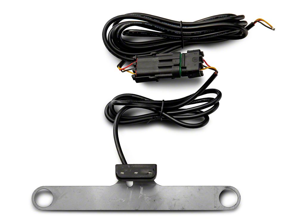 Raxiom Axial Series License Plate Bracket with LED Brake Light (07-18 Jeep Wrangler JK)