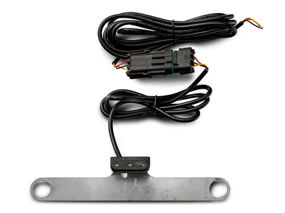 Raxiom Axial Series License Plate Bracket with LED Brake Light (07-18 Jeep Wrangler JK)