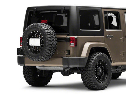 Raxiom Axial Series License Plate Bracket with LED Brake Light (07-18 Jeep Wrangler JK)