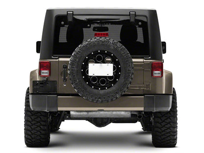 Raxiom Axial Series License Plate Bracket with LED Brake Light (07-18 Jeep Wrangler JK)