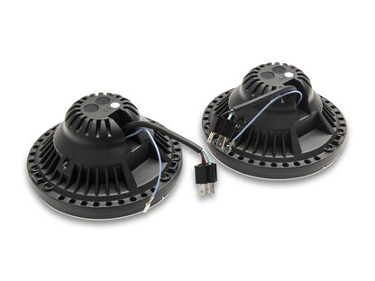Raxiom Axial Series LED Headlights; Black Housing; Clear Lens (07-18 Jeep Wrangler JK)