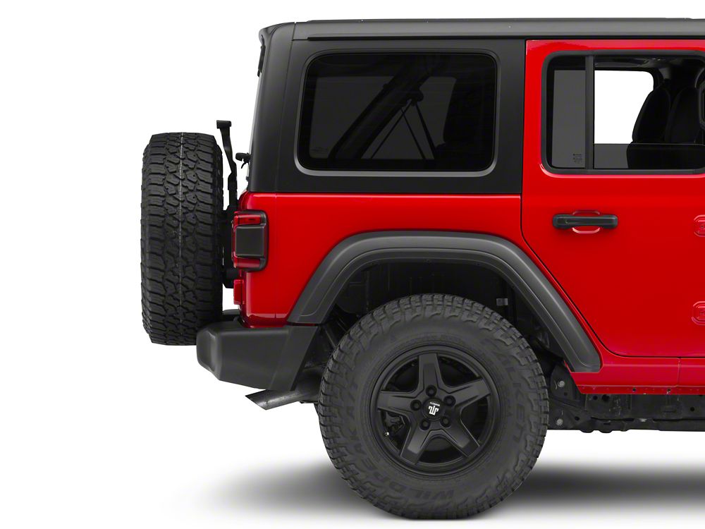 Raxiom Horizon LED Tail Lights; Black Housing; Red Lens (18-25 Jeep Wrangler JL)