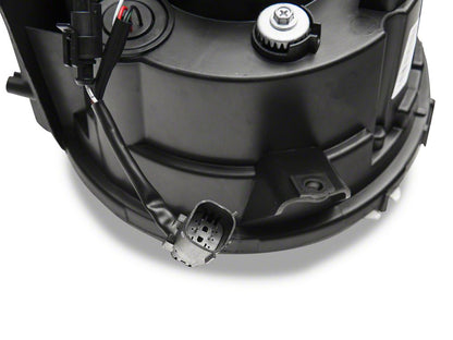 Raxiom LED Projector Headlights; Black Housing; Clear Lens (18-25 Jeep Wrangler JL)