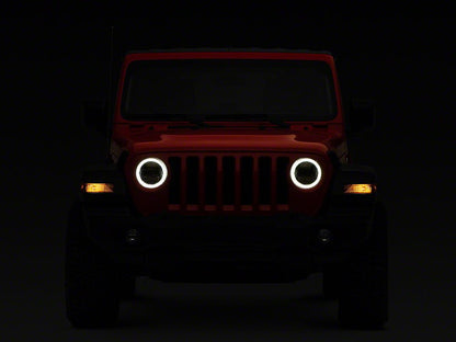 Raxiom Axial Series LED Headlights; Black Housing; Clear Lens (18-25 Jeep Wrangler JL)