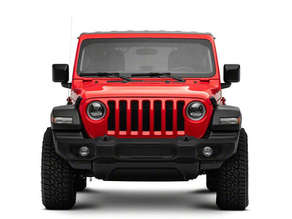 Raxiom Axial Series LED Headlights; Black Housing; Clear Lens (18-25 Jeep Wrangler JL)
