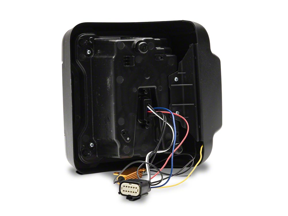 Raxiom LED Tail Lights; Black Housing; Smoked Lens (18-25 Jeep Wrangler JL w/ Factory Halogen Tail Lights & w/o Blind Spot Detection)