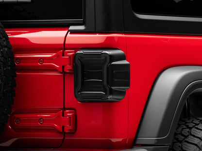 Raxiom LED Tail Lights; Black Housing; Smoked Lens (18-25 Jeep Wrangler JL w/ Factory Halogen Tail Lights & w/o Blind Spot Detection)