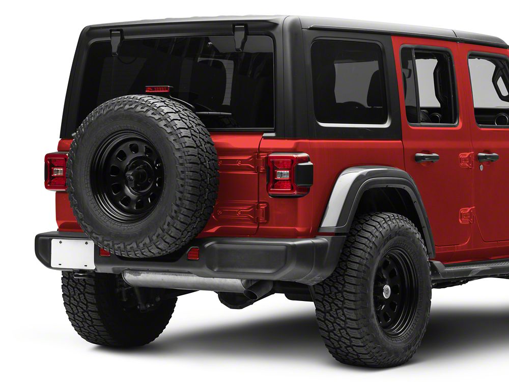 Raxiom Axial Series LED Rear Bumper Reflector Lights; Clear (18-25 Jeep Wrangler JL Moab, Rubicon, Sahara)