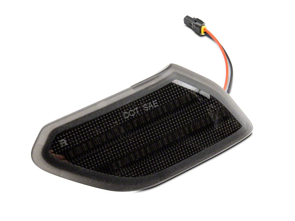 Raxiom Axial Series LED Fender Flare Marker Lights; Smoked (18-25 Jeep Wrangler JL)