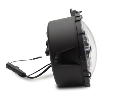 Raxiom 9-Inch LED Headlights with DRL and Halo; Black Housing; Clear Lens (18-25 Jeep Wrangler JL)