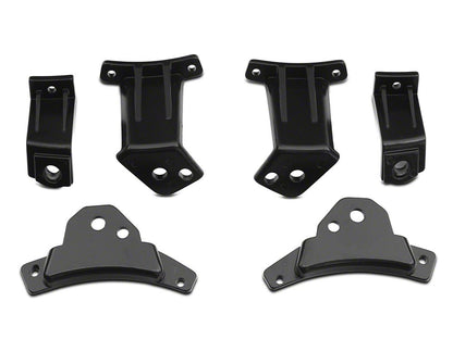 Raxiom 7-Inch Headlight Retro-Fit Kit with Harness; Black Housing; Clear Lens (18-25 Jeep Wrangler JL)