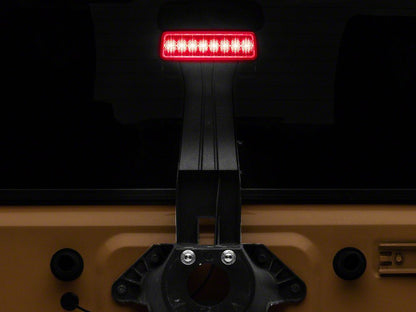 Raxiom Axial Series Hyper Flash LED Third Brake Light; Red (07-18 Jeep Wrangler JK)