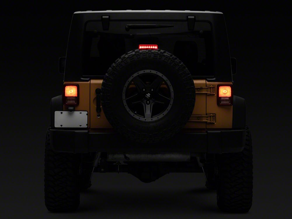 Raxiom Axial Series Hyper Flash LED Third Brake Light; Red (07-18 Jeep Wrangler JK)