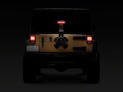 Raxiom Axial Series Hyper Flash LED Third Brake Light; Smoked (07-18 Jeep Wrangler JK)
