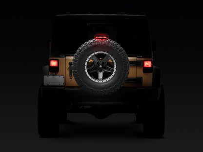 Raxiom Axial Series Hyper Flash LED Third Brake Light; Smoked (07-18 Jeep Wrangler JK)
