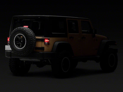 Raxiom Axial Series Hyper Flash LED Third Brake Light; Smoked (07-18 Jeep Wrangler JK)