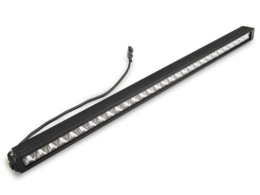 Raxiom Axial Series 30-Inch Single Row LED Light Bar with Hood Mounting Brackets (18-25 Jeep Wrangler JL)