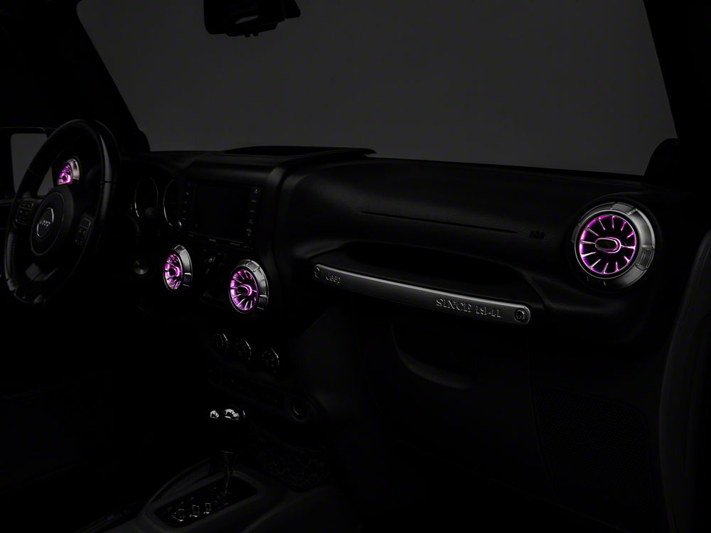 Raxiom LED Ambient Vent Lighting Kit (11-18 Jeep Wrangler JK)