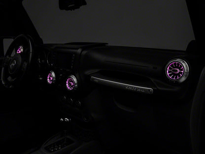 Raxiom LED Ambient Vent Lighting Kit (11-18 Jeep Wrangler JK)