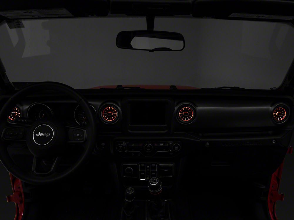 Raxiom LED Ambient Vent Lighting Kit (18-25 Jeep Wrangler JL)