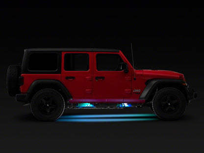 Raxiom Axial Series Multi-Color Underbody Rock Light Kit with Bluetooth Remote (Universal; Some Adaptation May Be Required)