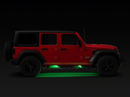 Raxiom Axial Series Multi-Color Underbody Rock Light Kit with Bluetooth Remote (Universal; Some Adaptation May Be Required)