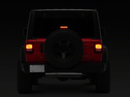 Raxiom Axial Series Hyper Flash LED Third Brake Light; Smoked (18-25 Jeep Wrangler JL)