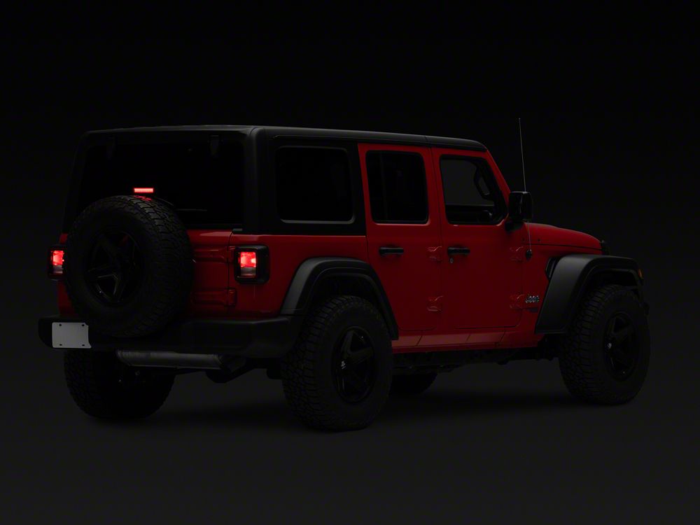 Raxiom Axial Series Hyper Flash LED Third Brake Light; Smoked (18-25 Jeep Wrangler JL)