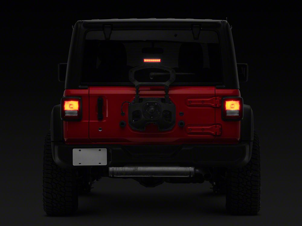 Raxiom Axial Series Hyper Flash LED Third Brake Light; Smoked (18-25 Jeep Wrangler JL)