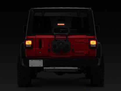 Raxiom Axial Series Hyper Flash LED Third Brake Light; Smoked (18-25 Jeep Wrangler JL)